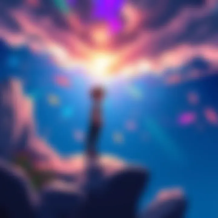 A visual representation of contrasting emotions, depicting the journey from despair to euphoric moments.