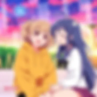 A dynamic interaction between characters that highlights the ecstatic moments of joy and triumph.