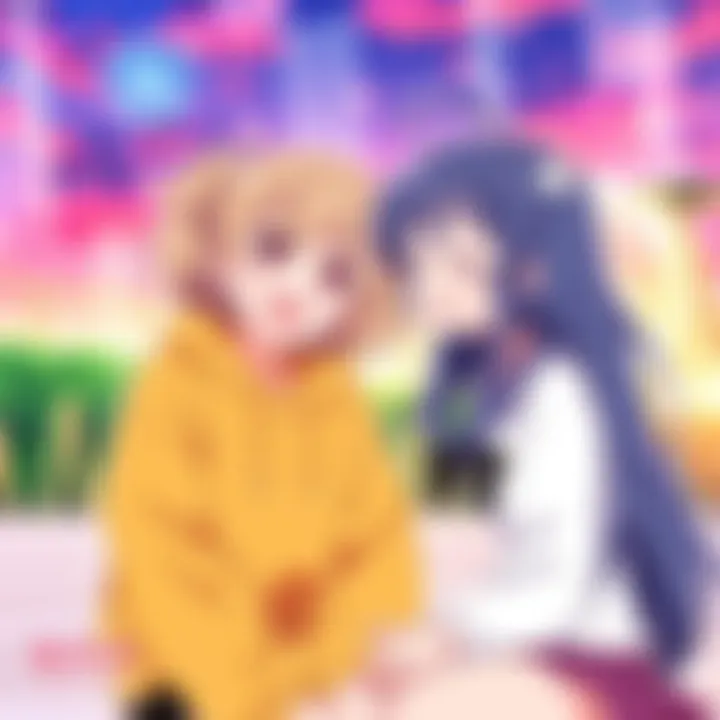 A dynamic interaction between characters that highlights the ecstatic moments of joy and triumph.