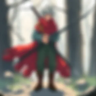 An artistic representation of various character archetypes found in hunter narratives.