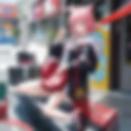 A vibrant collage of anime and manga merchandise