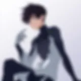 A striking portrait of Shinji Ikari amidst chaotic battle scenes