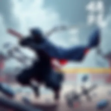 A captivating illustration of a ninja in action, showcasing agility and stealth.