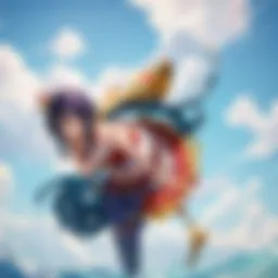 A scene showcasing the vibrant animation style of One Piece during a pivotal moment.