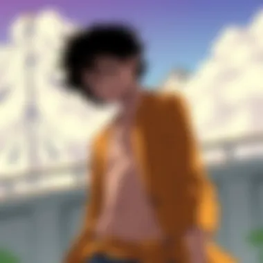 A stunning visual showcasing the unique animation style of the season