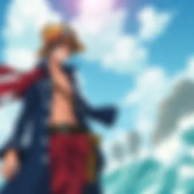 A vibrant depiction of the Straw Hat Pirates in action