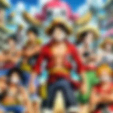 Themes of Adventure and Camaraderie A compelling portrayal of the thematic elements present in One Piece: Stampede, focusing on adventure and camaraderie.