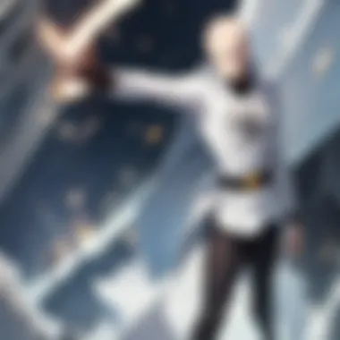 Saitama's Reflection on Power Artistic representation of Saitama's reflective moments.