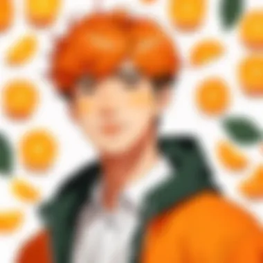 Unique Art Style of Orange Marmalade A detailed view of the webtoon's unique art style showcasing its color palette.