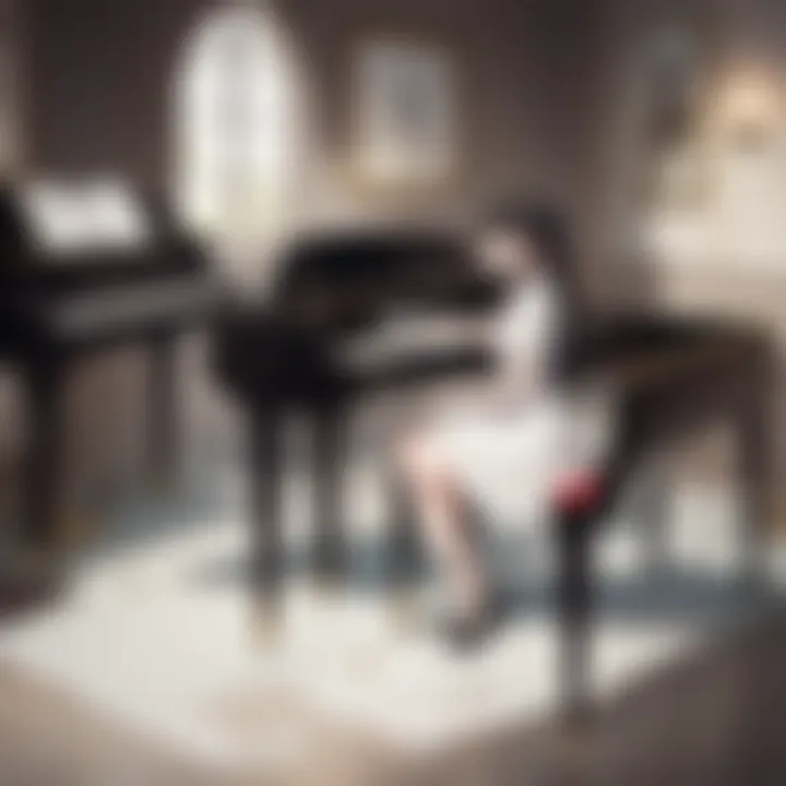 Close-up of piano keys highlighting craftsmanship