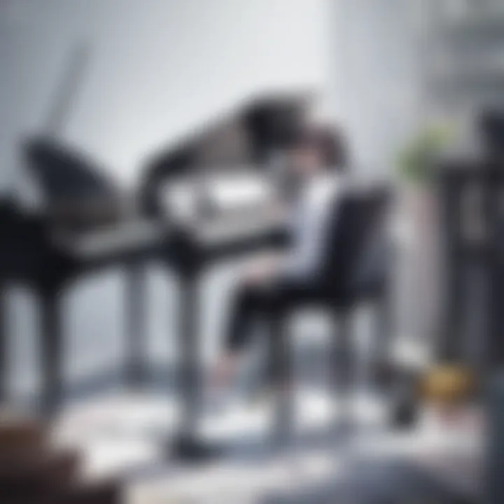 A modern digital piano showcasing advanced technology