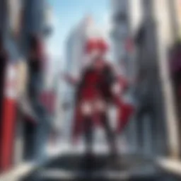 A vibrant scene depicting the supernatural elements of Rakshasa Street.