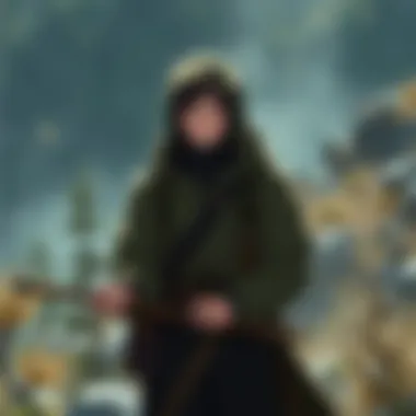 Participants engaging in survival training outdoors