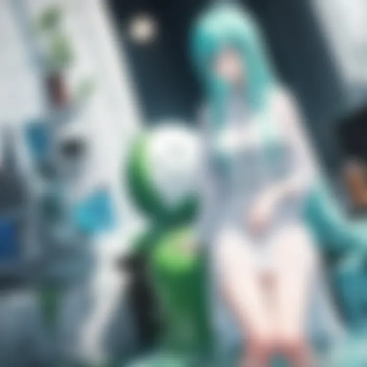 A dramatic scene featuring the protagonist in a pivotal moment of transformation.