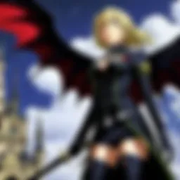 Dramatic scene depicting the struggle between vampires and humans.
