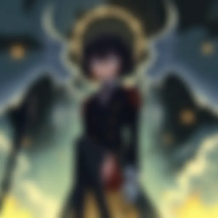 A symbolic representation of sacrifice, featuring intertwined hands against a backdrop of stormy skies.