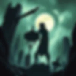 A striking depiction of a vampire overlooking a desolate cityscape, symbolizing the chaos of the apocalypse.