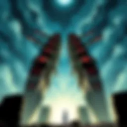 A breathtaking landscape of the colossal walls protecting humanity from Titans.