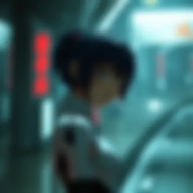 A visual representation of the futuristic and cybernetic elements in the series