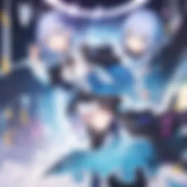 Vibrant Re:Zero Poster A vibrant poster of Re:Zero showcasing its main characters in a fantastical setting