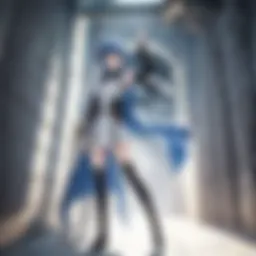 A striking visual of the main protagonist in a dramatic pose, embodying the essence of the Sword Art Online universe.