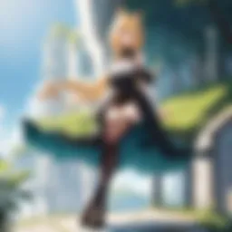 A captivating scene from The Ancient Magus' Bride showcasing the protagonist in a magical landscape.