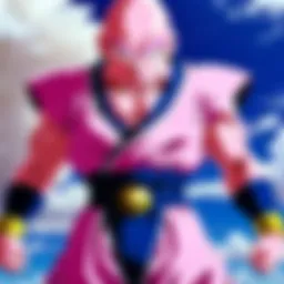 Majin Buu showcasing his transformation