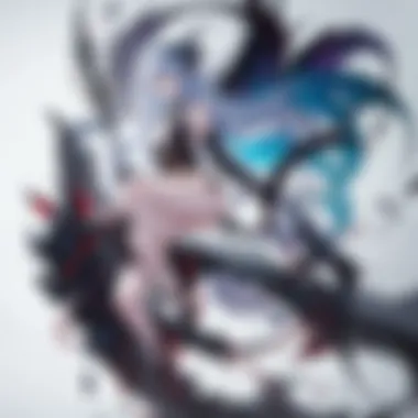 Artistic Representation of Chaos Intricate character design of a chaos dragon, highlighting its artistic representation.