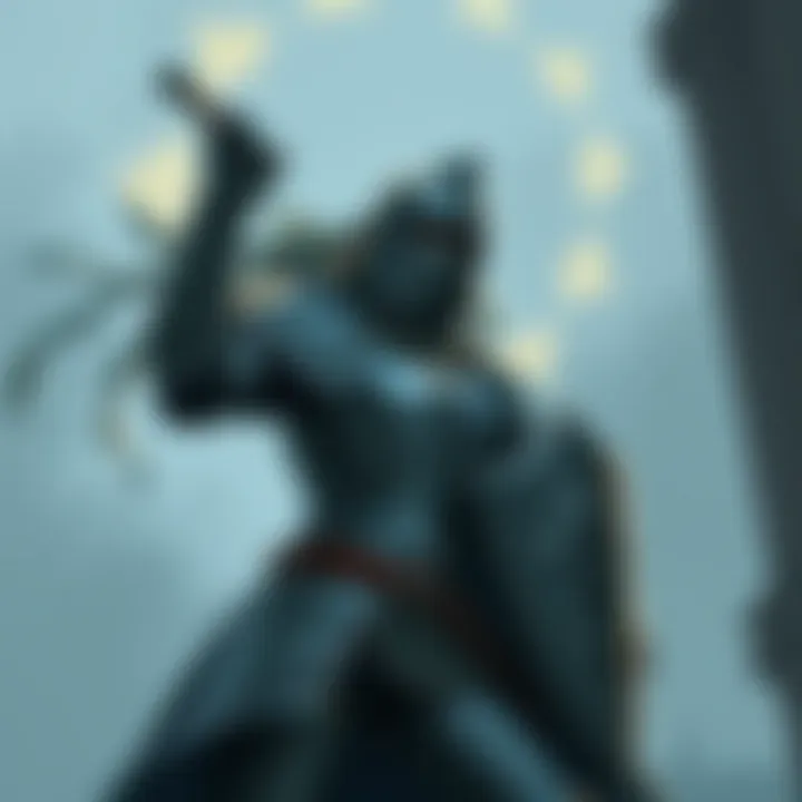 The Chivalric Code An ancient scroll depicting the code of chivalry, illustrating the ideals and moral dilemmas faced by knights.