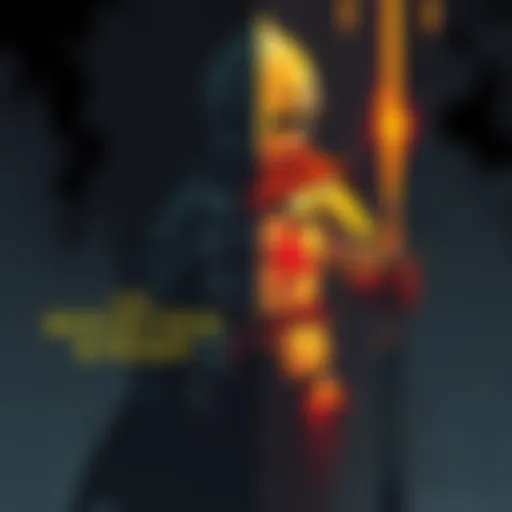 The Reflective Knight A knight looking contemplative in a dimly lit castle hall, embodying the struggle of honor and failure.