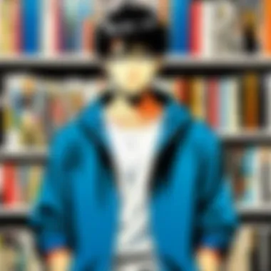 Diverse Collection of Manga Artbooks A diverse collection of manga artbooks displayed on a shelf