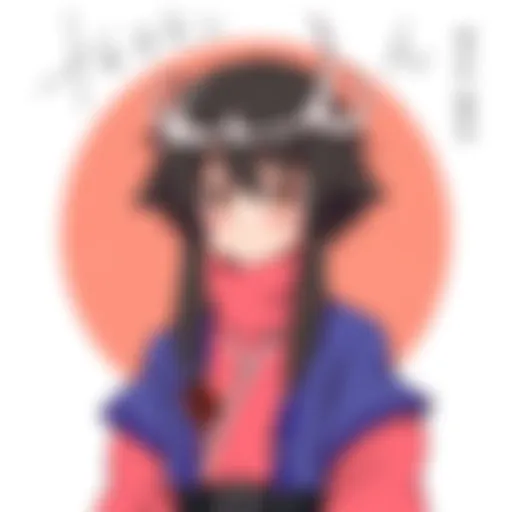 A captivating illustration of Hazuki showcasing her character design and personality traits.