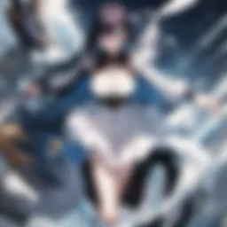A depiction of a weak hero showcasing vulnerability amidst a chaotic environment