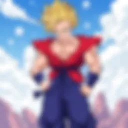 The early sketches of Dragon Ball characters