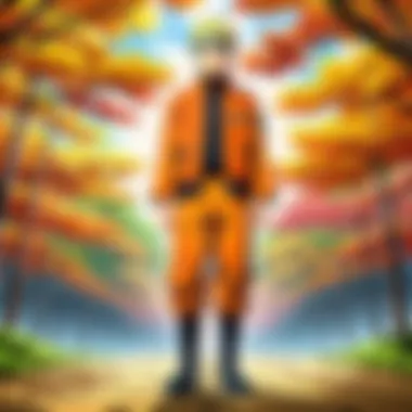 Reflections of Growth: Naruto and Friends Illustration of Naruto and his friends reflecting on their journeys and growth.
