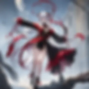 The Clash of Divine and Infernal Forces A dynamic clash scene featuring gods and demons in an epic battle