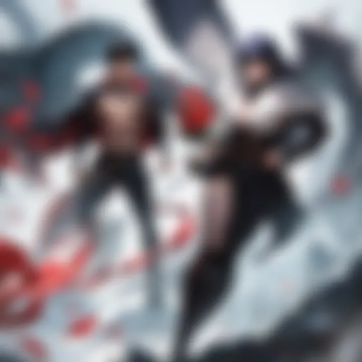 A close-up of Guts, the protagonist, with his iconic sword reflecting his tumultuous journey.