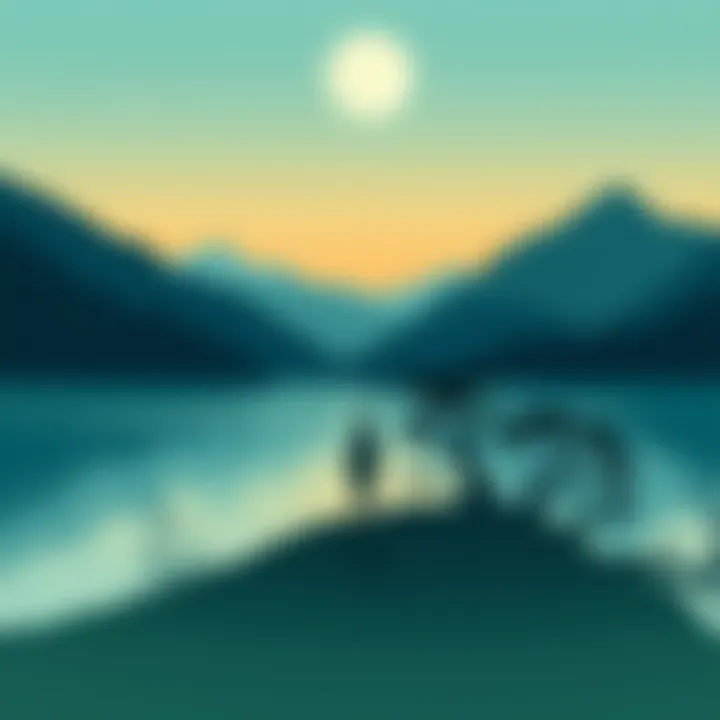 Serene Landscape Inspired by Hisaishi A serene landscape inspired by Joe Hisaishi's film scores