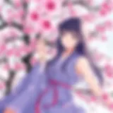 A serene depiction of cherry blossoms in full bloom, illustrating their ethereal beauty.