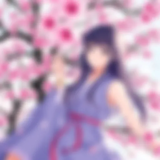 A serene depiction of cherry blossoms in full bloom, illustrating their ethereal beauty.