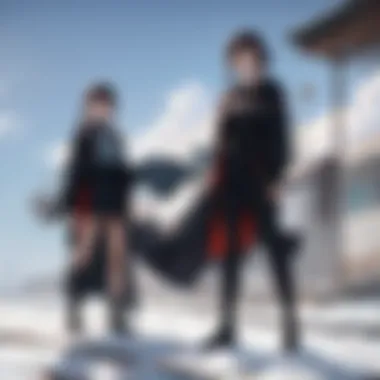 Toji's Complex Relationships A scene representing Toji's interactions that convey complex relationships.