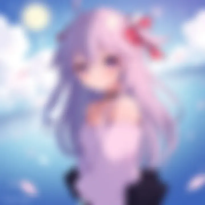 A close-up of anime aesthetics, highlighting colorful styles and emotional expressions.