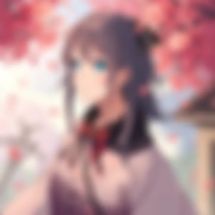 A digital art workspace showcasing tools used for creating anime-style artwork.