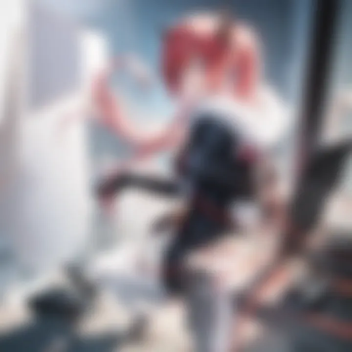 Close-up of a character's emotional expression enhanced by Manga FX.