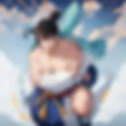 The ceremonial ring of sumo wrestling, adorned with traditional elements.