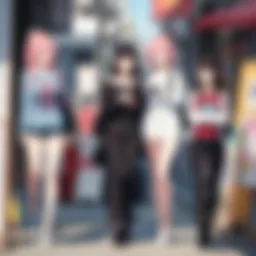 A colorful display of yuri doujinshi covers showcasing various art styles and themes