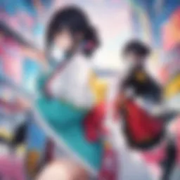 A captivating scene from Uzakichan anime depicting its vibrant art style and character interactions