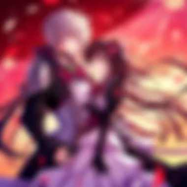 A dramatic moment between Zero Kiryu and Kaname Kuran