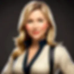 Veronica Taylor in a voice acting studio