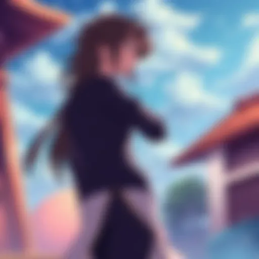 An engaging scene from a popular manga anime series